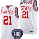 Madison Hayes Jersey #21 NC State Wolfpack NCAA March Madness Final Four White
