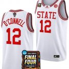 Michael OConnell Jersey #12 NC State Wolfpack 2024 NCAA March Madness Final