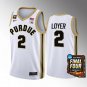 Purdue Boilermakers #2 Fletcher Loyer Jersey 2024 NCAA March Madness Final Four