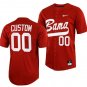 Custom Alabama Baseball Jersey Crimson Tide Name and Number NCAA Full Button Red