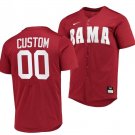 Custom Alabama Baseball Jersey Crimson Tide Name and Number NCAA Replica Red