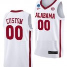Custom Alabama Jersey NCAA March Madness College Basketball White