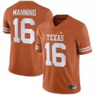 Men's Arch Manning Jersey #16 Texas Longhorns College Football Stitched Orange