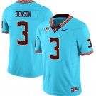 Men's Benson Jersey #3 Florida State Seminoles Football All Stithched Blue