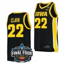Men's Caitlin Clark #22 Iowa Hawkeyes Final Four College Basketball Jersey Black