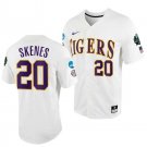 Men's Paul Skenes Jersey #20 LSU Tigers White College World Series Baseball