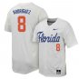 Men's Rodriguez #8 White Jersey NCAA Florida Gators Baseball Jersey Stitched