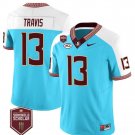 Men's Travis Jersey #13 Florida State Seminoles Football All Stitched Blue Alter