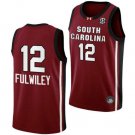 Men's MiLaysia Fulwiley Jersey #12 NCAA South Carolina College Basketball Red