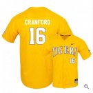 Collier Cranford Jersey Lsu Tigers Baseball NCAA College Yellow Elite Alumni #16