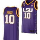 Men Angel Reese Jersey LSU Tigers NCAA Basketball National Champions Purple