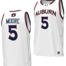 Chris Moore Jersey #5 Auburn Tigers Replica College Basketball 2023-24 White