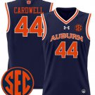 Dylan Cardwell Jersey #44 Auburn Tigers 2024 Lightweight Basketball Navy