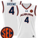 Johni Broome Jersey #4 Auburn Tigers 2024 Lightweight Basketball White