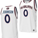 KD Johnson Jersey #0 Auburn Tigers Replica College Basketball 2023-24 White