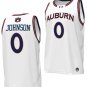 KD Johnson Jersey #0 Auburn Tigers Replica College Basketball 2023-24 White