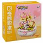 New Anime Pokemon Building Block Figure Toys Cartoon Home Decoration, Sylveon 240 Piece