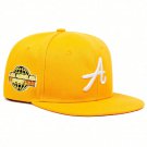 Unisex Gothic Letter Embroidery Hip-hop Hat Outdoor Adjustable Baseball Caps, Yellow