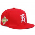 Gothic Letter R Embroidery Hip-hop Hats Outdoor Adjustable Casual Baseball Cap, Red
