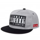 Unisex 3D Letter Print Flat Brim Baseball Hat – Hip-Hop Street Style, Gray