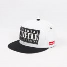 Unisex 3D Letter Print Flat Brim Baseball Hat – Hip-Hop Street Style, White