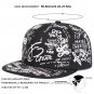 Unisex Black and White Letter Graffiti Printing Hip-hop Hat Baseball Cap, Black Blue