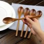 5 PCS Wooden Spoon Soup Fork Tableware Natural Ellipse Ladle Eco Friendly