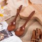 6PCS Wooden Tea Spoon Long Coffee Small Teaspoon Wood Honey Dessert