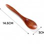 6PCS Wooden Tea Spoon Long Coffee Small Teaspoon Wood Honey Dessert