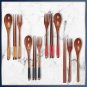Wooden Chopsticks Fork Spoon Three-piece Set Twine Tableware Kitchen Home