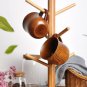 1PC Brown Wooden Mug Vintage Teacup Handmade Coffee Espresso Tea