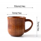 Wooden Cup Handmade Jujube Handle High Temperature Resistant Tea Coffee Beer, E