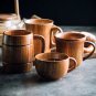 Wooden Cup Handmade Jujube Handle High Temperature Resistant Tea Coffee Beer, H