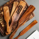 Wooden Spoons Set 5 PCS Cooking Utensil Nonstick Heat Resistant