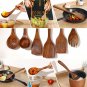 Wooden Spoons Set 9 PCS Cooking Utensil Nonstick Heat Resistant Kitchen