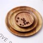 3 PCS Wooden Round Serving Tray Retro Pizza, Salad, Fruit, Dessert, Bread