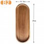 Solid Wood Plate Oval Japanese Style Snack & Dessert Tray, Size L