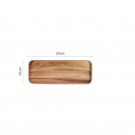 Natural Acacia Wood Tray Coffee Snacks Dessert & Tea Serving Plate, Size M