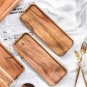 Natural Acacia Wood Tray Coffee Snacks Dessert & Tea Serving Plate, Size L