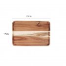 Acacia Wood Serving Tray Elegant Rectangular Plate Coffee Snacks Tea, Size M