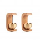 Wooden Wind Chimes Wireless Doorbell for Home Entrance, 2pc Light