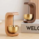 Wooden Wind Chimes Wireless Doorbell for Home Entrance, 1pc Light 1pc Dark