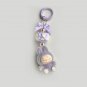 Creative Bowknot Doll Pendant Keychain Gift, Lavender Violet
