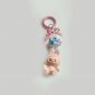 Creative Bowknot Doll Pendant Keychain Gift, Cream Beige