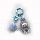 Creative Bowknot Doll Pendant Keychain Gift, Smoky Gray
