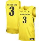 Men's Payton Pritchard #3 Yellow Jersey Oregon Ducks College Basketball Men's Payton Pritchard #3 Yellow Jersey Oregon Ducks College Basketball