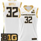 Nate Bittle Jersey #32 Oregon Ducks Lightweight Basketball White Gold