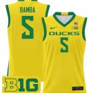 TJ Bamba Jersey #5 Oregon Ducks 2025 Lightweight Basketball Yellow