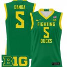 TJ Bamba Jersey #5 Oregon Ducks 2025 Lightweight Basketball Green