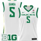 TJ Bamba Jersey #5 Oregon Ducks 2025 Lightweight Basketball White